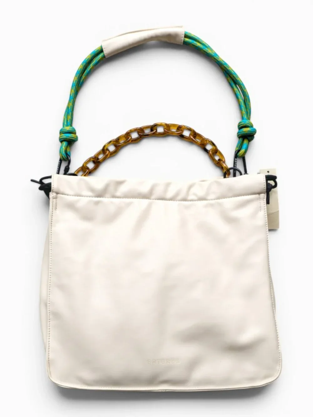 Rotunda Sant Hobo Off-White PU Leather Bag w/ Dustbag NWT